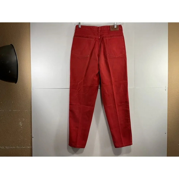 VINTAGE MARITHE FRANCOIS GIRBAUD RED JEANS 90’s WOMENS SIZE 13/14 MADE IN USA - Picture 2 of 13